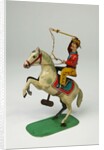 Clockwork toy horse and cowboy by Keim & Co.