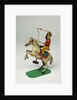 Clockwork toy horse and cowboy by Keim & Co.