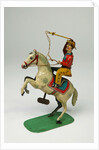 Clockwork toy horse and cowboy by Keim & Co.