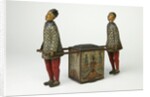 Clockwork toy of two labourer carrying a tea-chest by Ernst Paul Lehmann