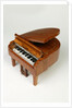 Musical box in the shape of a piano by William Sawyer