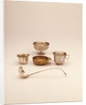 Four Wine Cups and Ladle by Unknown