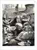 Noah's ark illustration showing children playing in the living room by Arthur Boyd Houghton