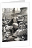 Noah's ark illustration showing children playing in the living room by Arthur Boyd Houghton