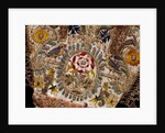 Gloves with a rose in an oval flanked with birds and flowers by Unknown