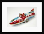 Mechanical toy speed boat by Unknown