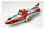 Mechanical toy speed boat by Unknown