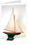Model yacht by Unknown