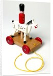 Pull along guardsman on horseback by Escor Toys