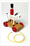 Pull along guardsman on horseback by Escor Toys