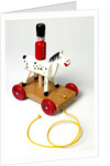 Pull along guardsman on horseback by Escor Toys