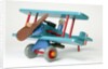 Toy aeroplane with detachable magnetic bomb by Dik Garrood