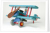 Toy aeroplane with detachable magnetic bomb by Dik Garrood
