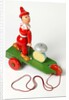 Pull along toy clown by Unknown