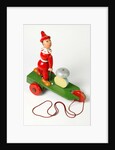 Pull along toy clown by Unknown