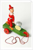 Pull along toy clown by Unknown