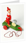 Pull along toy clown by Unknown