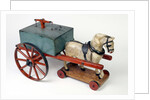 Toy horse and cart by Unknown