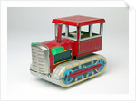 Mechanical toy tractor by Unknown
