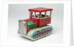 Mechanical toy tractor by Unknown