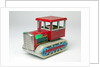 Mechanical toy tractor by Unknown