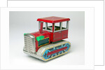Mechanical toy tractor by Unknown