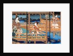 Illustration of a scene from Genji Monogatari by Utagawa Kunisada (I)