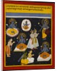Vishnu worshipped in five forms. Mewar, India, late 17th century by Unknown