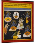 Vishnu worshipped in five forms. Mewar, India, late 17th century by Unknown