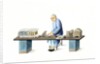 Man making paper ingots by Unknown