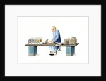 Man making paper ingots by Unknown