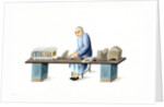 Man making paper ingots by Unknown