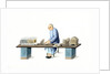 Man making paper ingots by Unknown