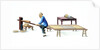 Man making incense sticks by Unknown