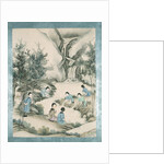 Washing silk thread in the river by Jun Wu