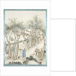 Gathering of mulberry leaves by Jun Wu