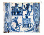 Tile. Spain, 17th century by Unknown