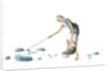 Man collecting dung by Unknown