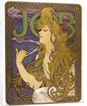 Advertisement for Job cigarette papers by Mucha