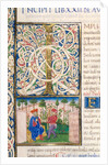 Initial I from Pliny`s Natural History by Pliny the Elder