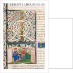 Initial I from Pliny`s Natural History by Pliny the Elder