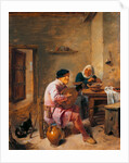 Interior of a Room with Figures by Adriaen Brouwer