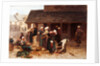 The Marketplace of Ploudalmezeau, Brittany by Leon Augustin L'Hermitte. Brittany, France, 1877 by Leon-Augustin Lhermitte