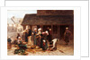The Marketplace of Ploudalmezeau, Brittany by Leon Augustin L'Hermitte. Brittany, France, 1877 by Leon-Augustin Lhermitte