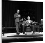 John Gielgud and Ralph Richardson in Harold Pinter's No Man's Land at Old Vic Theatre by Anthony Crickmay