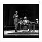 John Gielgud and Ralph Richardson in Harold Pinter's No Man's Land at Old Vic Theatre by Anthony Crickmay