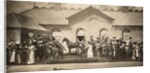 The stables scene from Cecil Raleigh and Henry Hamilton's The Whip at Drury Lane Theatre by Unknown