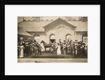 The stables scene from Cecil Raleigh and Henry Hamilton's The Whip at Drury Lane Theatre by Unknown
