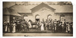 The stables scene from Cecil Raleigh and Henry Hamilton's The Whip at Drury Lane Theatre by Unknown