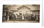 The stables scene from Cecil Raleigh and Henry Hamilton's The Whip at Drury Lane Theatre by Unknown